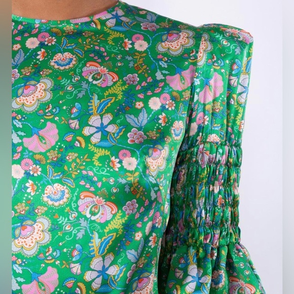 The Vampires Wife Floral Silk Mini Dress - Picture 14 of 14